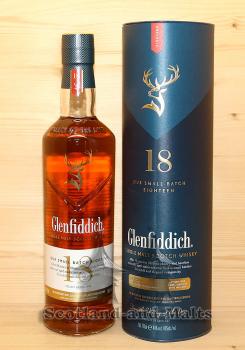 Glenfiddich 18 Jahre Small Batch Reserve Single Malt Scotch Whisky mit 40,0%